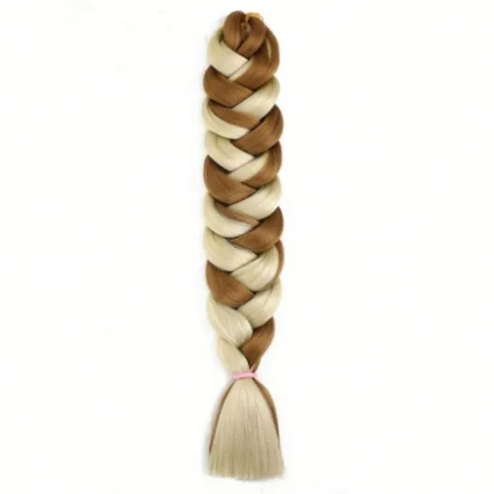Crochet Braiding Hair 41 Inch Jumbo Extensions Synthetic Braid Hair Extensions for Women Ombre Two Tone Color Colored Hair Wicks
