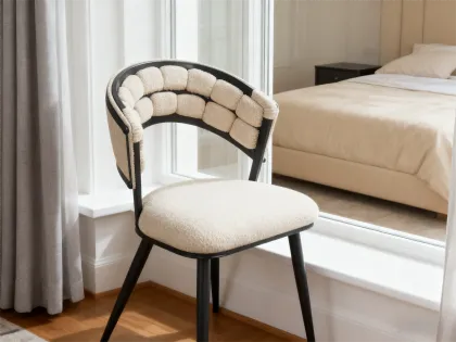 Modern Handwoven Upholstered Chair for Elegant Seating