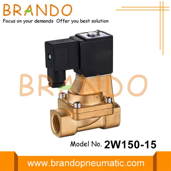 2W150-15 AIRTAC Type Brass Solenoid Valve 24VDC 1/2''