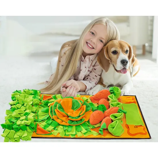 Interactive Dog Mental Stimulation Slow Feeding Activity Mats & Snuffling Nose Work Mat