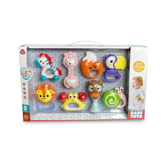Top 8pcs ABS Plastic Professional Animal Rattles Toys for Infants: Best Sellers in Baby Toys