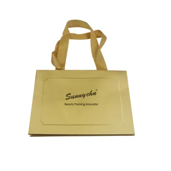 Custom Logo Paper Shopping Bag With Ribbon Handle bolsas de papel for Clothing Gift Packaging