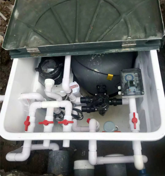 Integrated Ground Filter System for Swimming Pools: Quartz Sand Collocation
