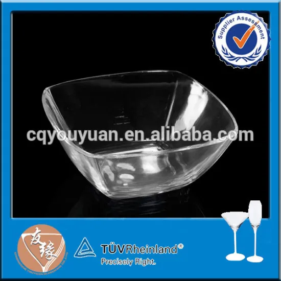 High flint clear big glass bowl for kitchen