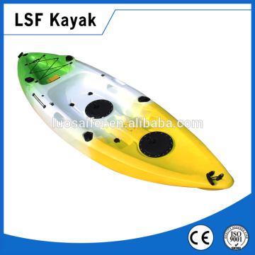 single fishing kayak, plastic kayak,sit on canoe wholesale, New design LLDPE fish boat