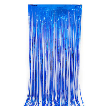 BLUE FOIL CURTAIN