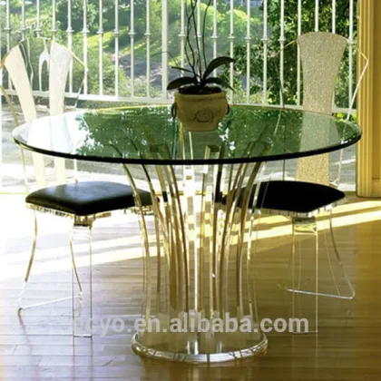 OEM&ODM Matched durable acrylic table and chair set