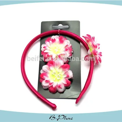 Daisy Princess Pink Floral Handmade Felt Hair Band