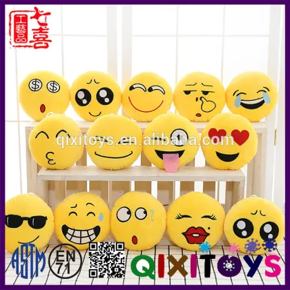 China factory online emoji poster dancing girl emoji smiley pillows