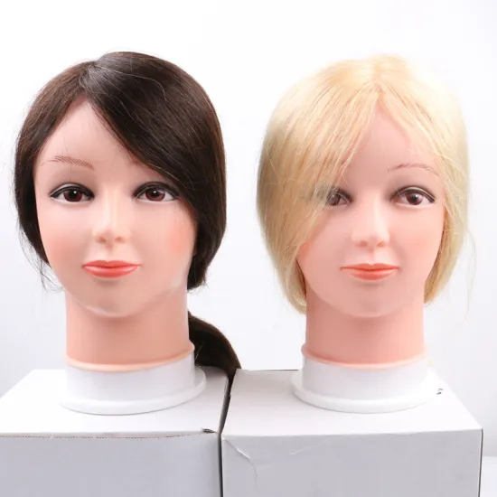 Xuchang Harmony Hair Brown Black Blonde Color Salon Practice Head Training Head for Barber with 100% Human Natural Hair