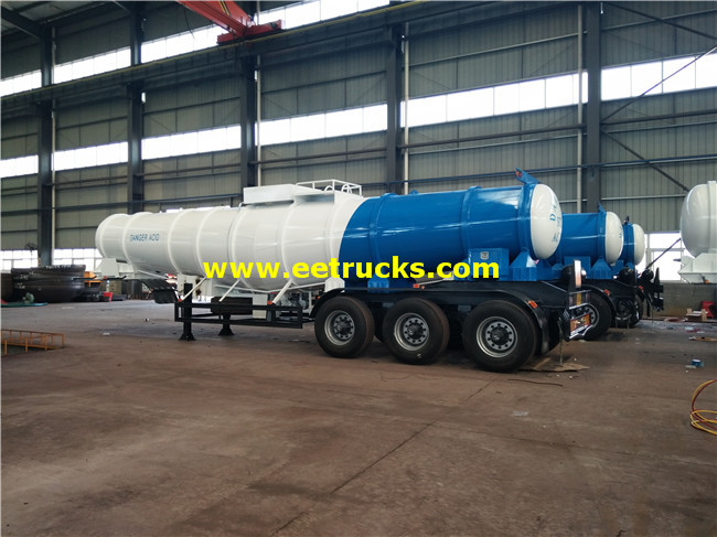 17m3 19ton H2SO4 Delivery Tanker Trailers