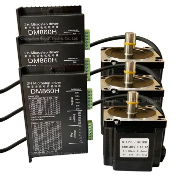 NEMA 34 Open Loop Stepper Motor Driver Kit 6A 4.5N.m DM860H for CNC Machining