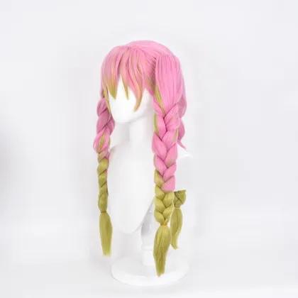 Japanese Anime Demon Slayer Kanroji Mitsuri 73cm Cosplay Wig