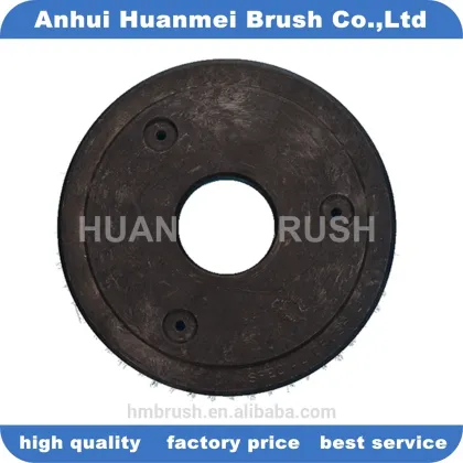 Rotating floor scrub brush