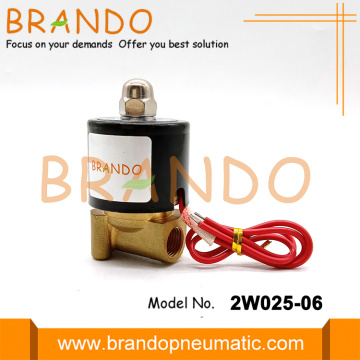 2W025-06 1/8'' Direct Acting Water Brass Solenoid Valve