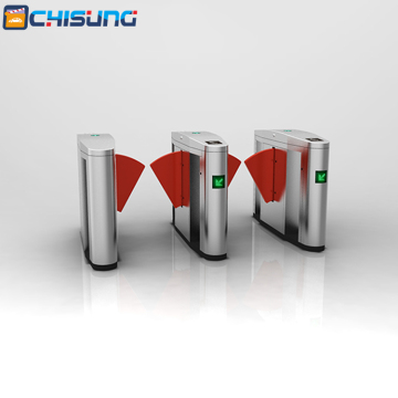 CHISUNG SUS304 Stainless Steel Access Control Flap Barrier Gate Machine for Metro Stations