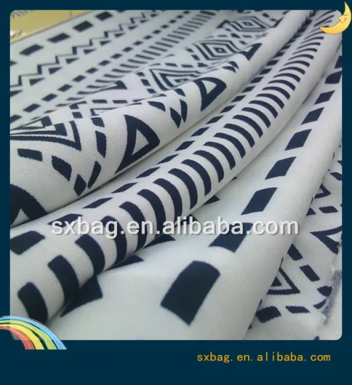 FDY polyester printed digital custom knitting fabric Jersey for lady dress garment