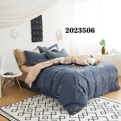 100% Cotton Duvet Cover & Bed Sheet Set - Quality Home Textiles