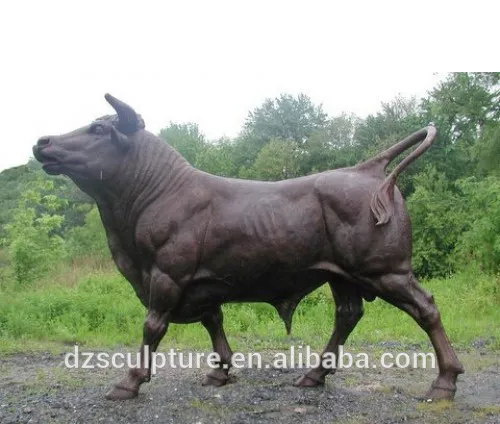 New products decorative metal casting bronze bull sculpture