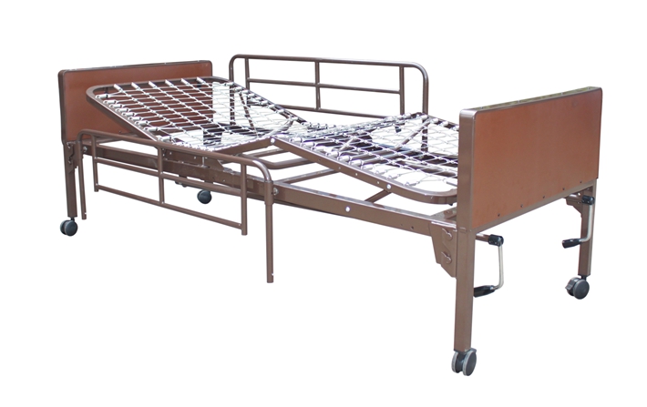 Manual Two Cranks Medical Care Bed