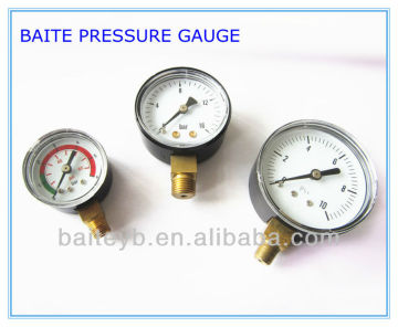 Plastic bottom connection pressure meter