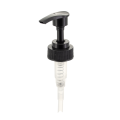 28/400 Dispensador acanalado negro de la bomba de la loción para el jabón líquido y el gel de baño
