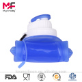 China Supplier Eco-friendly Sicherheits-tragbare zusammenklappbare Silikon-Trinkwasser-Flasche für Kind
