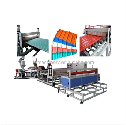 JLD 300kg/Hr Plastic PVC Corrugated Roofing Sheet Making Machine