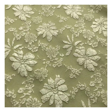 180gsm Big Flowers Pattern 3D Jacquard Polyester Fabric for Clothing