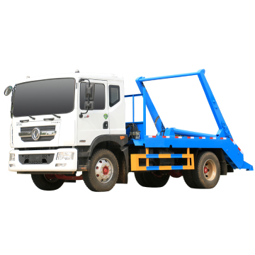 China Dongfeng 4x2 Swing Arm Garbage Truck with 12 Cubic Meters Box and Cummins 220HP Engine