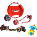 Hund Bandana plus Set von 5 Hundespielzeug