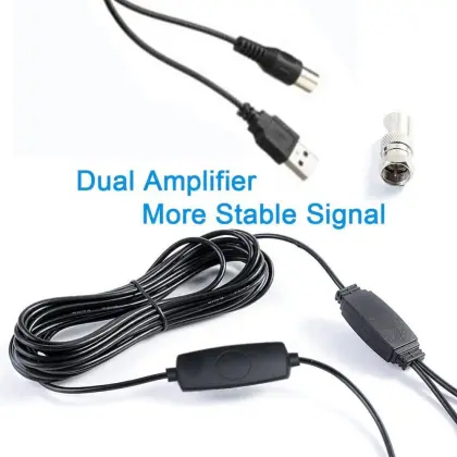 Tv Antenna Radio Signal Fm Aerial Magnetic Base