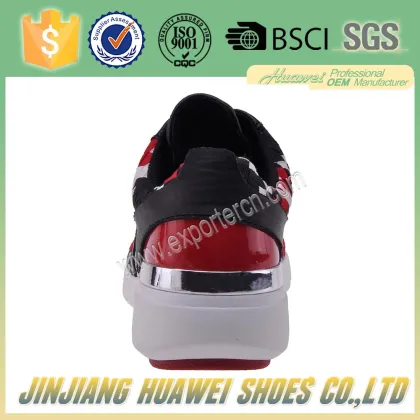 Women's UNN, Black Woven Wedge Shoes, Elastic Fabric Shoes