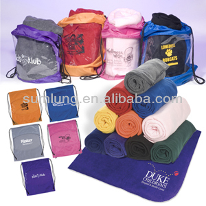 Cheap High quality Blanket in draw string bag