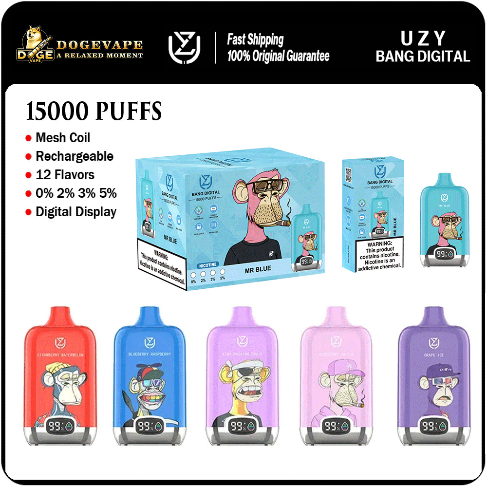 Uzy Randm Digital 15000 Puffs Vape descartável por atacado