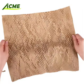 Wholesale Eco Friendly Recyclable Kraft Honeycomb Wrapping Paper Roll