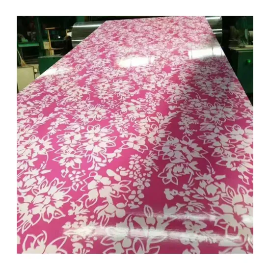 10,000 Ton L/C Payment Galvanized Wooden-Style PPGI/PPGL Steel Coil with Flower Pattern for Construction