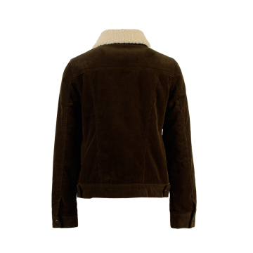 Veste femme décontractée en velours côtelé vintage personnalisable