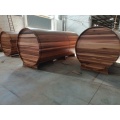 Tashqi bochkadagi sauna yog'ochlari sauna xonasi