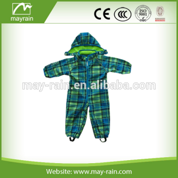 2016 kids green pu high quality baby clothes set