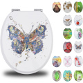 MDF Toilet Seat Soft Close in butterfly Patterns