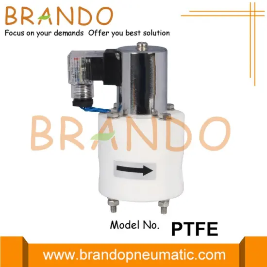 Acid Alkali Chemical Resistant PTFE Body Solenoid Valve