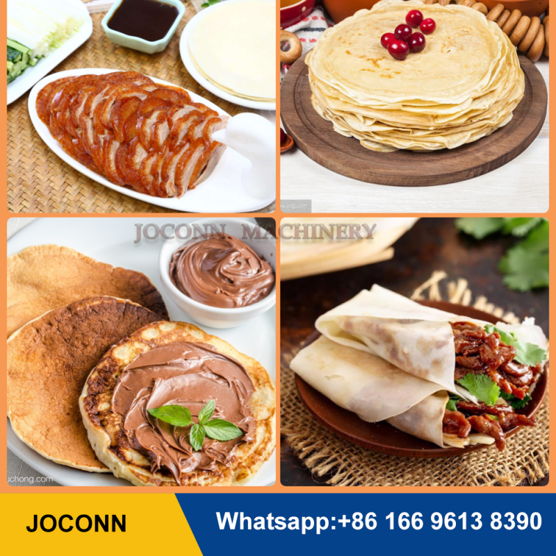 Easy Operation Compressed Pancake Machine: Large Flatbread and Spring Rolls Maker