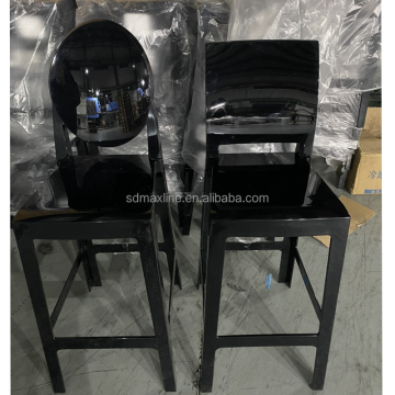 Modern Bar Chair Factory Wholesale: Fashionable Plastic Hotel Chairs with Backrest