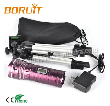Super Power and Fashion Flashlight With Tripod Support For Fishing,6 Models Torch Fishing Light