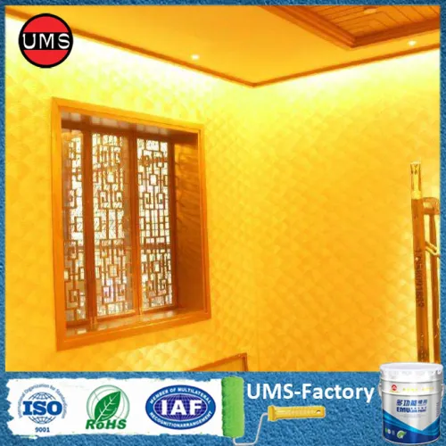 Golden Colour Texture Wall Paint, High Quality Golden Colour Texture ...