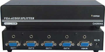 50m 1X4 350MHz VGA+Audio Splitter