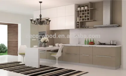 Guangzhou Luxury Kitchen Style Modern Small MDF Kitchen Cabinet