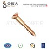brass ISO standard slotted wood self tapping screws