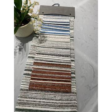 Tecido de estofamento listrado colorido moderno para decoração de casa
